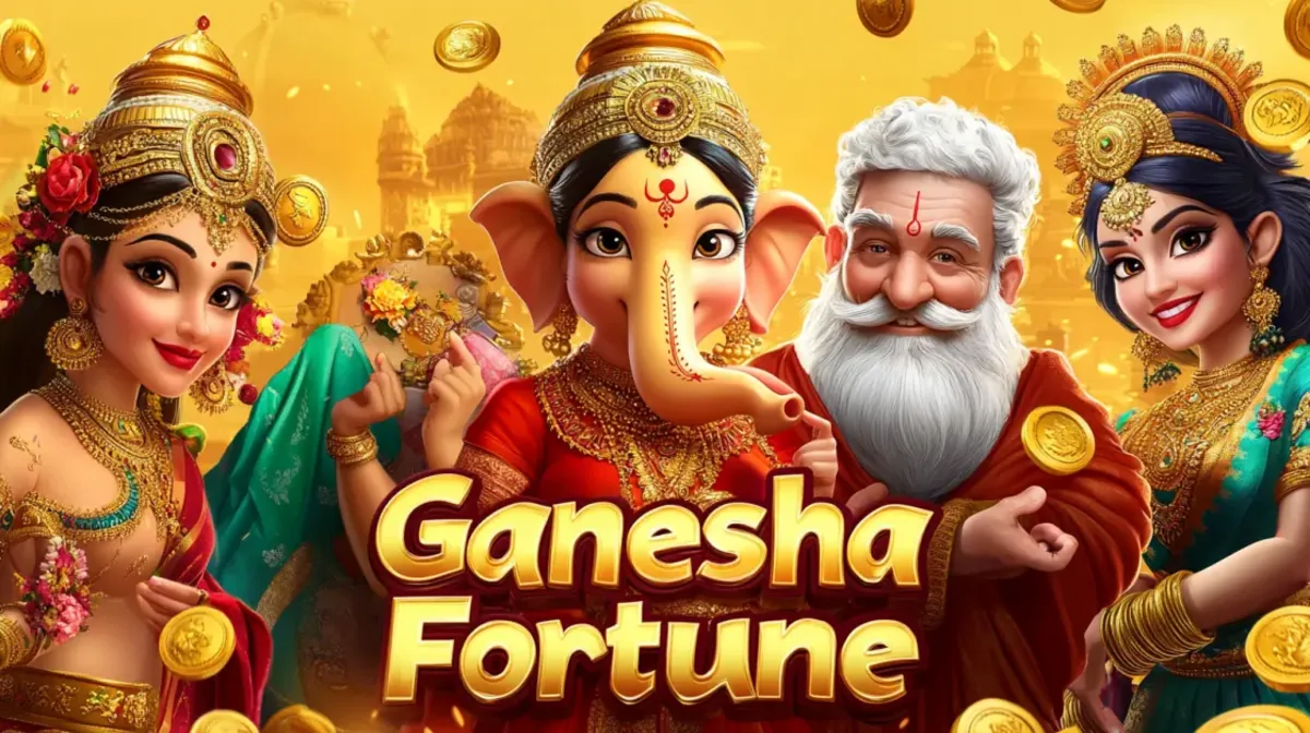 A portrait of a gorgeous woman with soft brown hair and captivating eyes, bathed in a warm, golden light. Gold coins with the number 8 are floating all around her, suggesting luck and fortune in the casino.